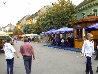 Die Heltauergasse im Sommer 2003