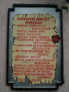 T�rschild von "Alt Hermannstadt"